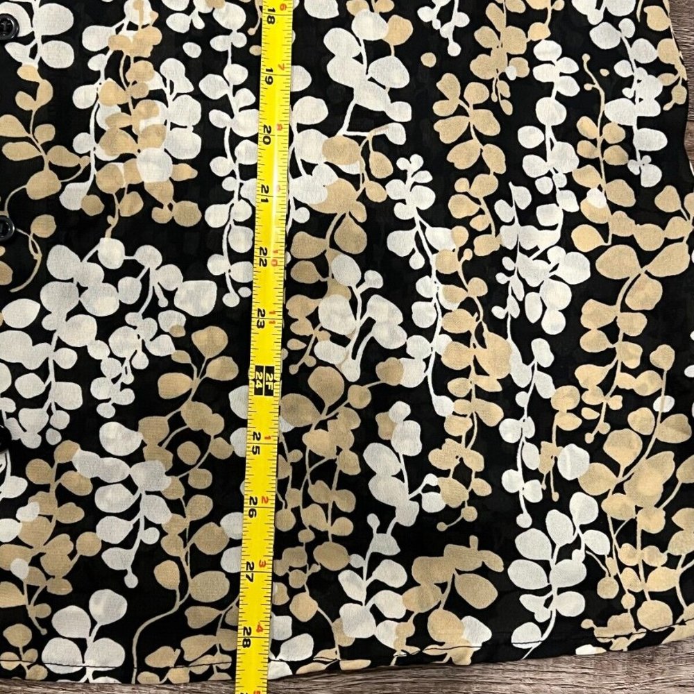 Club Z Collection Womens Plus Size Blouse Tank Top Yellow Black XL 1X - Picture 8 of 9